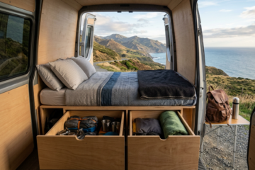 Schlafsystem für den Roadtrip: Zelt, Ausbau oder Fahrzeugaufsatz (KI)